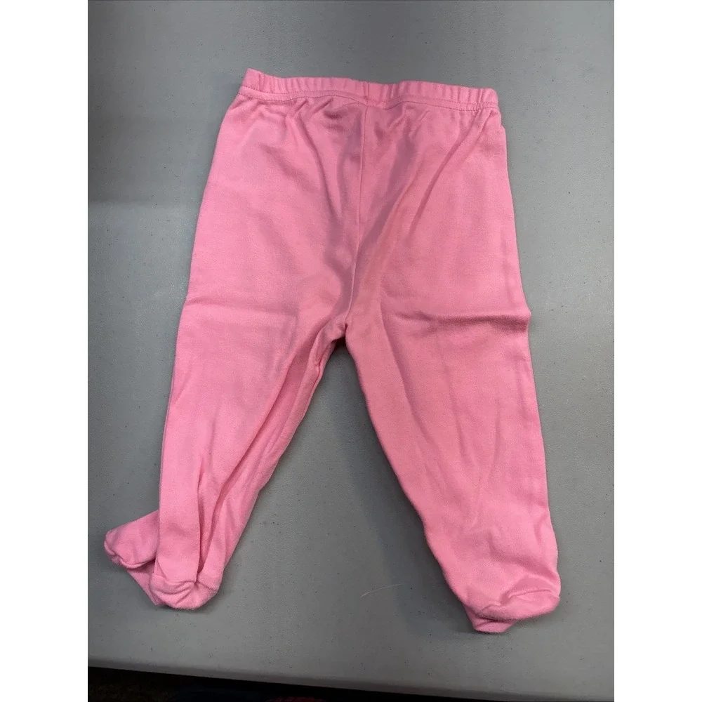 New! Disney Baby 4 Piece Set Cinderella 12M Hat, One-piece, Shirt, Pants Pink